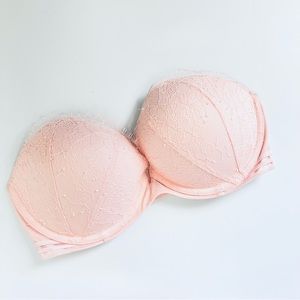 Victoria’s Secret Pink Chantilly Lace Very Sexy Multi-Way Strapless Bra